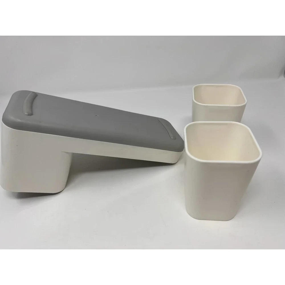Bathroom Toothbrush & Toothpaste Holder with‎ Two Cups